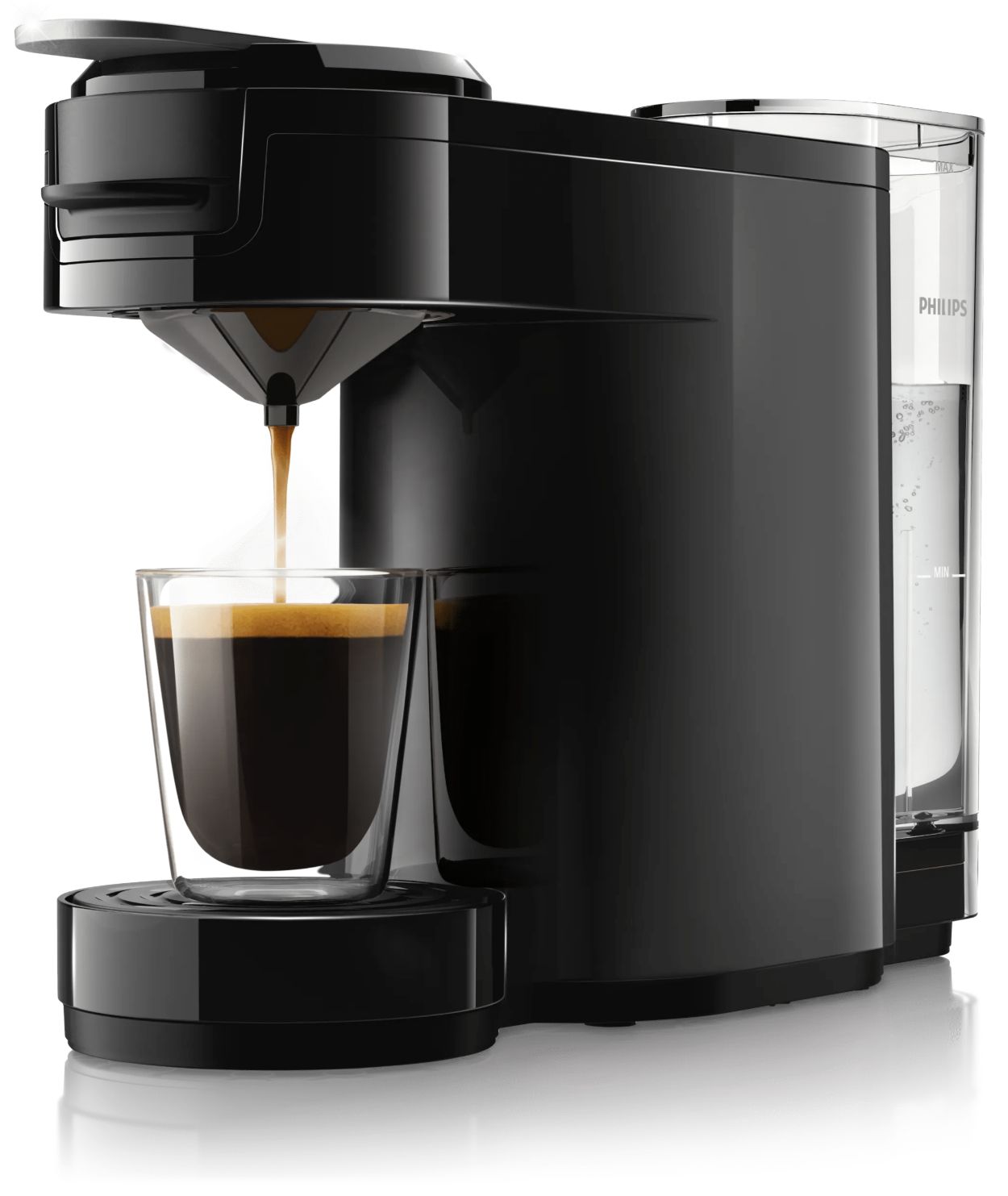 L&aelig;kker, st&aelig;rk kaffe med et tryk p&aring; en knap