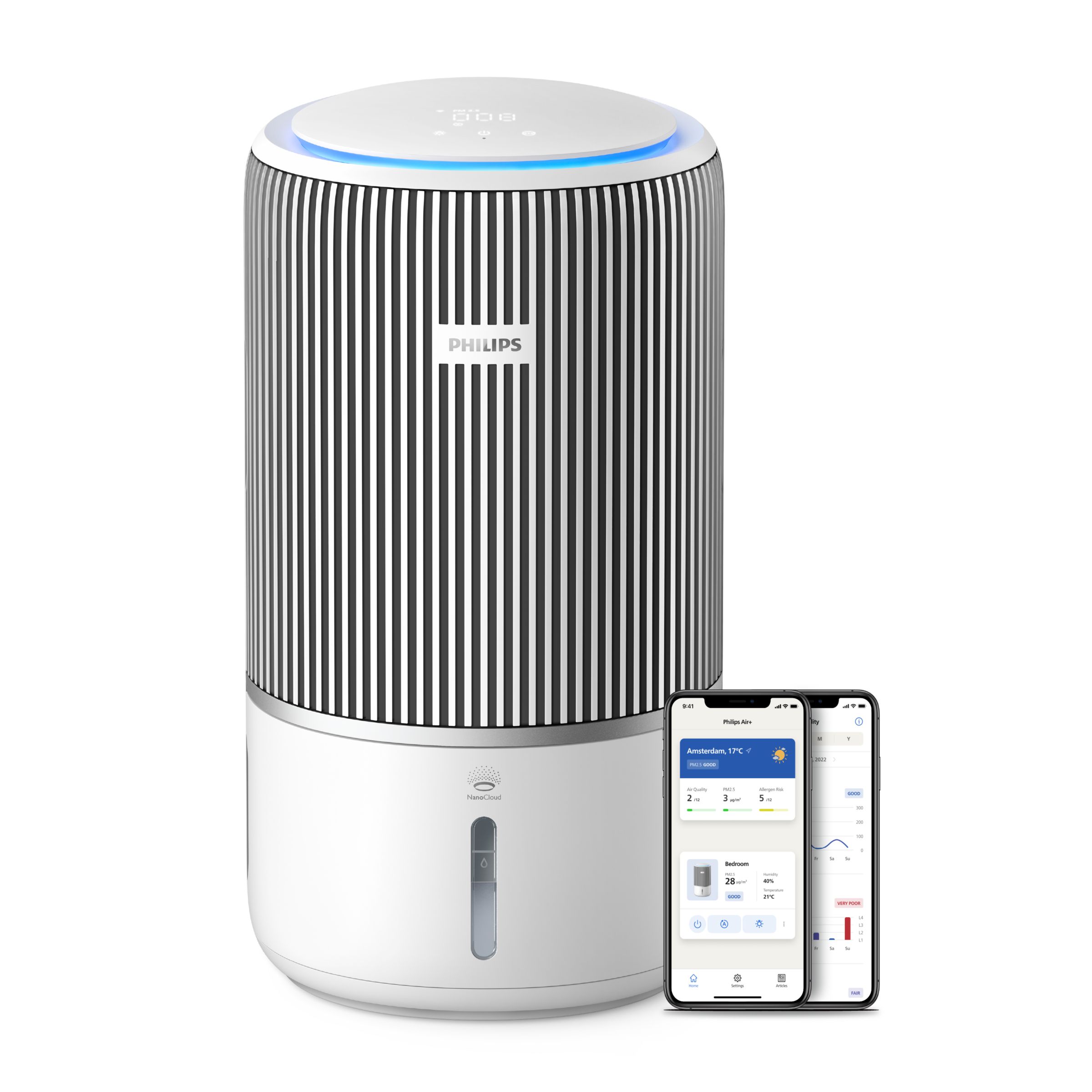 Philips PureProtect Water Řady 3400 - Chytrá Čistička A zvlhčovač Vzduchu 2v1 - AC3420/10