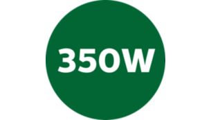 강력한 350W 모터가 선사하는 부드러운 블렌딩 효과