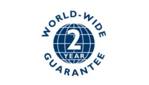 2 year world-wide warranty