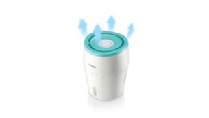 Evenly distributes humidified air throughout the room