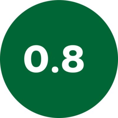 Large 0.8 kg capacity