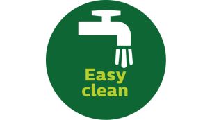 Less groove design for easy cleaning and maintenance