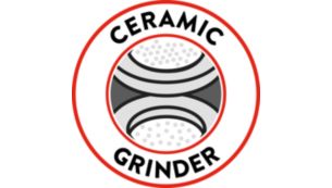 Durable ceramic grinder for pure coffee aroma