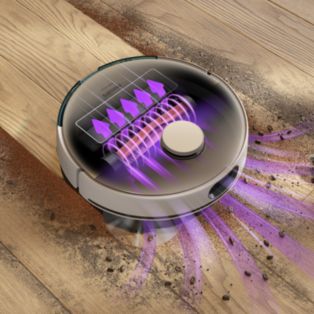 Robot aspiration et lavage