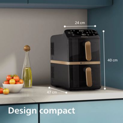Le double de plats, 45 % d'espace gagné