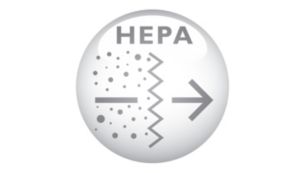 HEPA 隔濾網可有效過濾廢氣