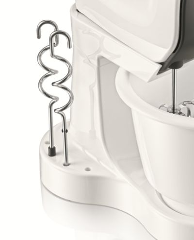 Ganchos y varillas fáciles de guardar en la base