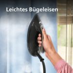 Schnelles Bügeln mit automatischem Dampfausstoß