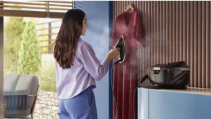 Iron easier vertically with the vertical automatic steam