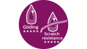 Philips' best gliding and most scratch-resistant soleplate