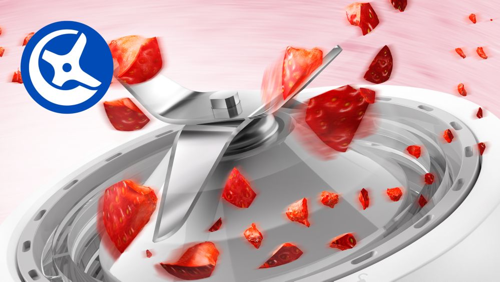 Sharp blades to crush and blend smoothly