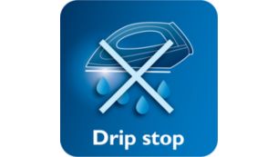 Het Drip Stop-systeem voorkomt dat er water op uw kleding komt