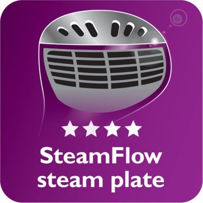 SmartFlow heated steam plate for great results