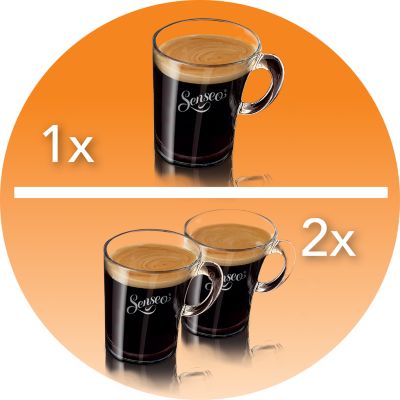 A única cafeteira de cápsulas que prepara duas xícaras por vez