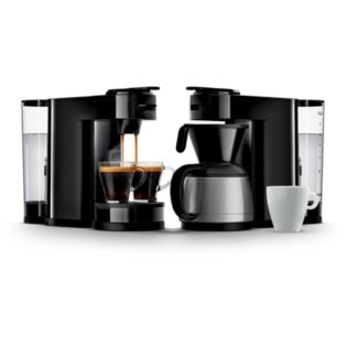 Machine à café à dosettes et filtre