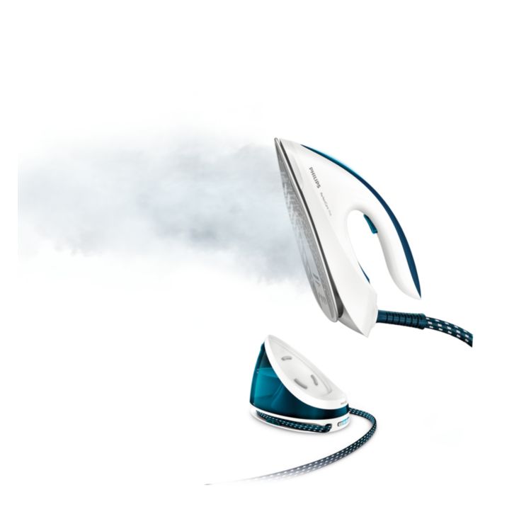 Iron faster with 2 x more steam *