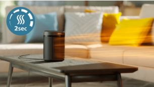 راحة فورية مع تسخين سريع خلال ثانيتين