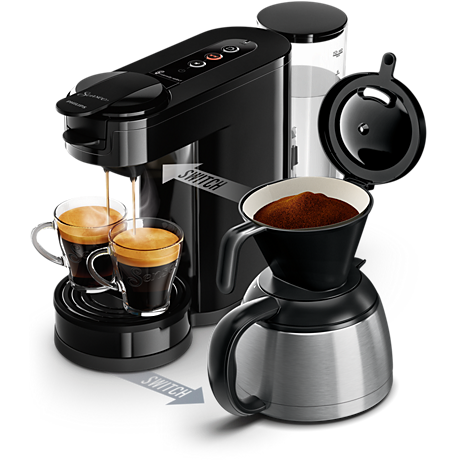 HD6592/64R1 SENSEO® Switch Kaffemaskin för kapslar och bryggkaffe