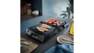 48% less smoke*, perfect for indoor grilling 