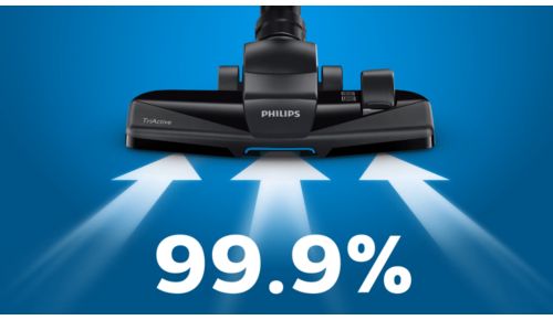 99,9% stofopname* voor een grondige reiniging