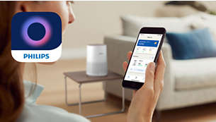 Styr luftrenseren din med Philips Air+-appen