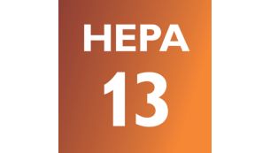 Le filtre HEPA 13 avec joint hermétique HEPA AirSeal retient plus de 99 % de la poussière