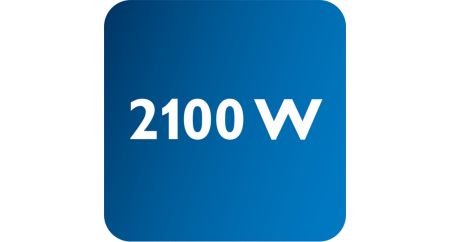 Мощность до 2100 Вт обеспечивает постоянную высокую подачу пара