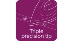 Triple precision tip for optimal control and visibility