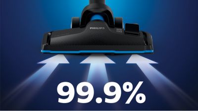 99,9 % odstranjenega prahu** za odlične rezultate globinskega čiščenja