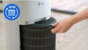 Long life filters up to 3 years