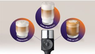 W&auml;hle deinen Lieblings-Milchschaum