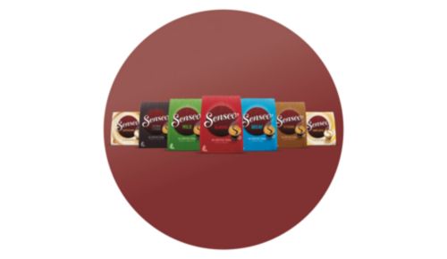 Groot assortiment SENSEO®-koffiemelanges en smaken