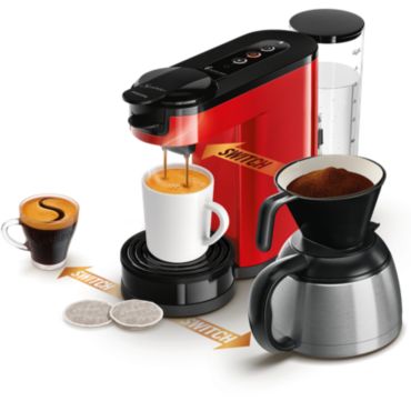 SENSEO® Switch 3in1 Kaffemaskine Base+ Rød