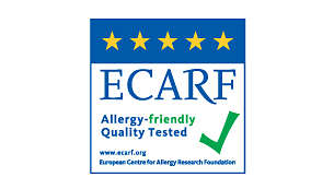 ECARF의 테스트로 검증된 알레르기 방지 성능