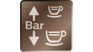 Press&atilde;o de prepara&ccedil;&atilde;o vari&aacute;vel para caf&eacute; expresso e longo