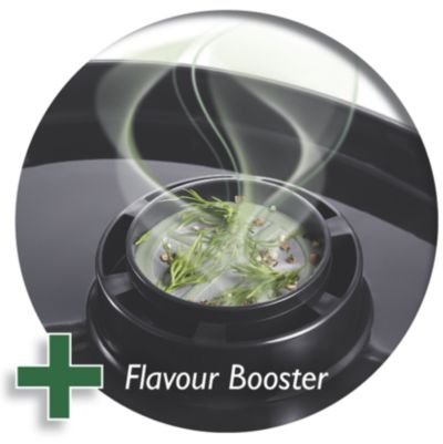 O Flavour Booster dá mais sabor ao alimentos com deliciosas ervas e temperos.