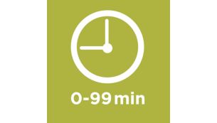 Timer up to 99 minutes, with ready signal