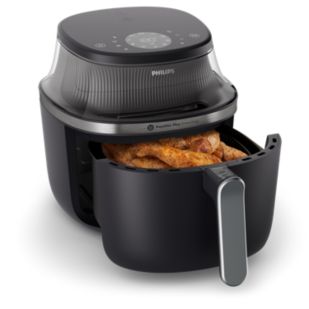 PHILIPS エアフライヤー ブラック Philips Essential XL 6.2L Digital Air Fryer with Fry Basket
