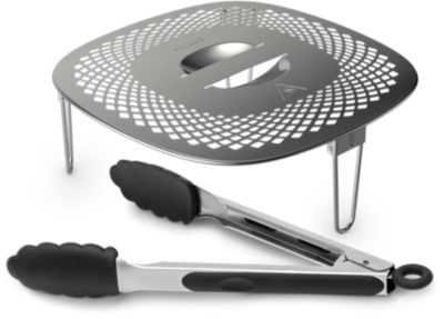 Haarake suupistetest kinni silikoonkattega tangide abil