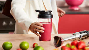 Take healthy smoothies with you in the on-the-go tumbler
