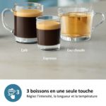 2 délicieux cafés préparés avec des grains de café frais