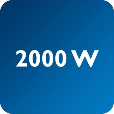 Jusqu'à 2 000 W de puissance pour un débit vapeur continu et élevé