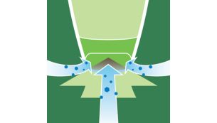 Aerodynamic nozzle design for a better dust pick-up