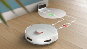 Cleans up to 130 minutes on a single battery charge