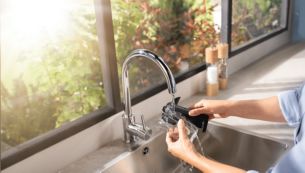 نظّف نظام الحليب LatteGo في أقل من 10 ثوانٍ