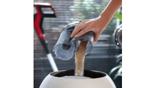 獨特的集塵桶設計，清空時不會讓灰塵逸散