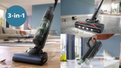 „Trys viename“ valymo sprendimas: siurb. ir plovimas, siurb. ir rank. siurblys