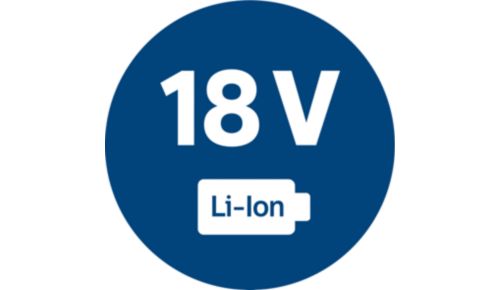 Krachtige lithiumbatterijen van 18 V voor langdurig gebruik
