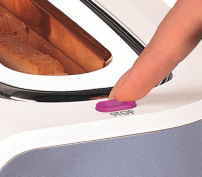 Botón de cancelación para detener el tostado en cualquier momento